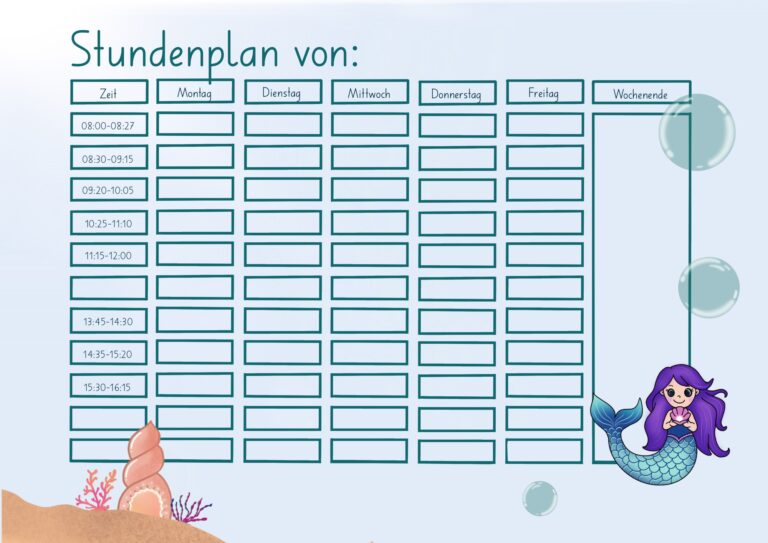 Stundenpläne