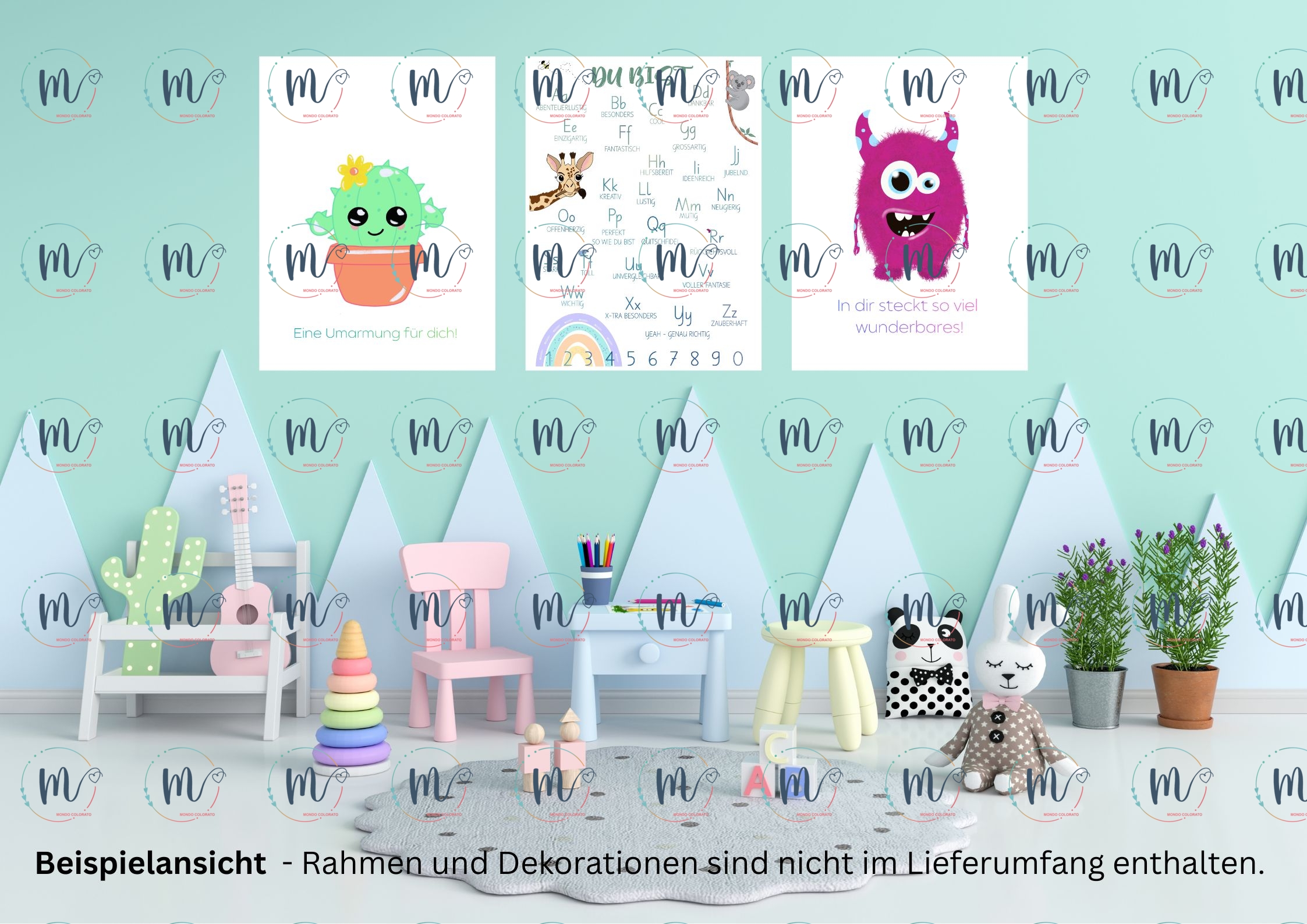 ABC-Poster: DU BIST - Das ABC, das Kinder stärkt im Set